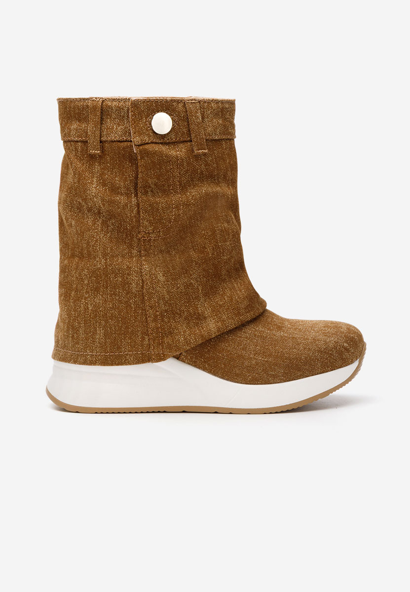 Leanne camel platform bokacsizma