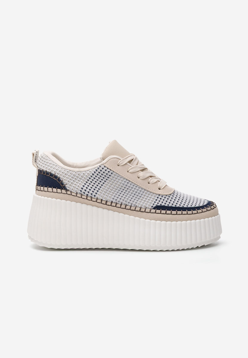 Tamylsa kék telitalpú platform sneaker
