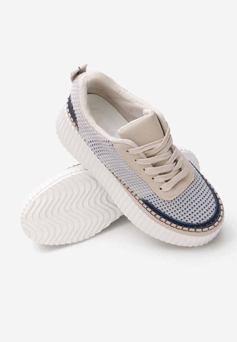 Tamylsa kék telitalpú platform sneaker