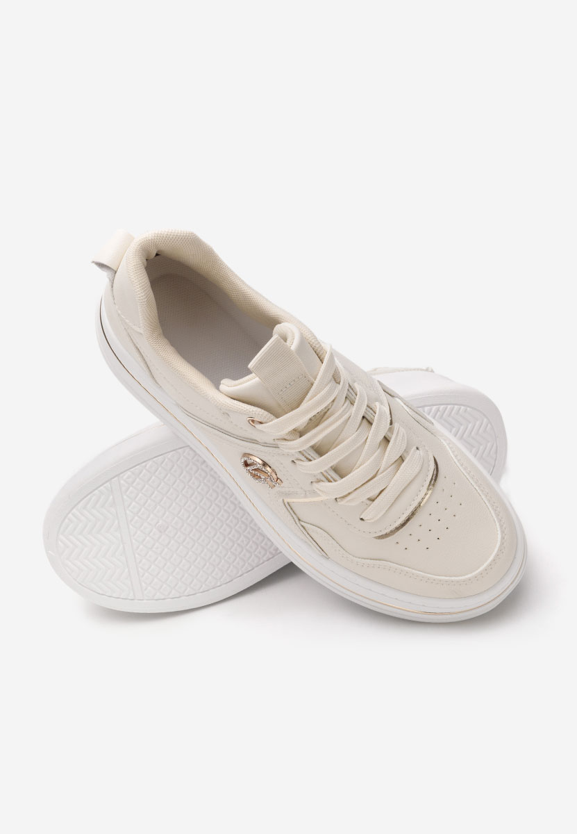 Kitty bézs telitalpú platform sneaker