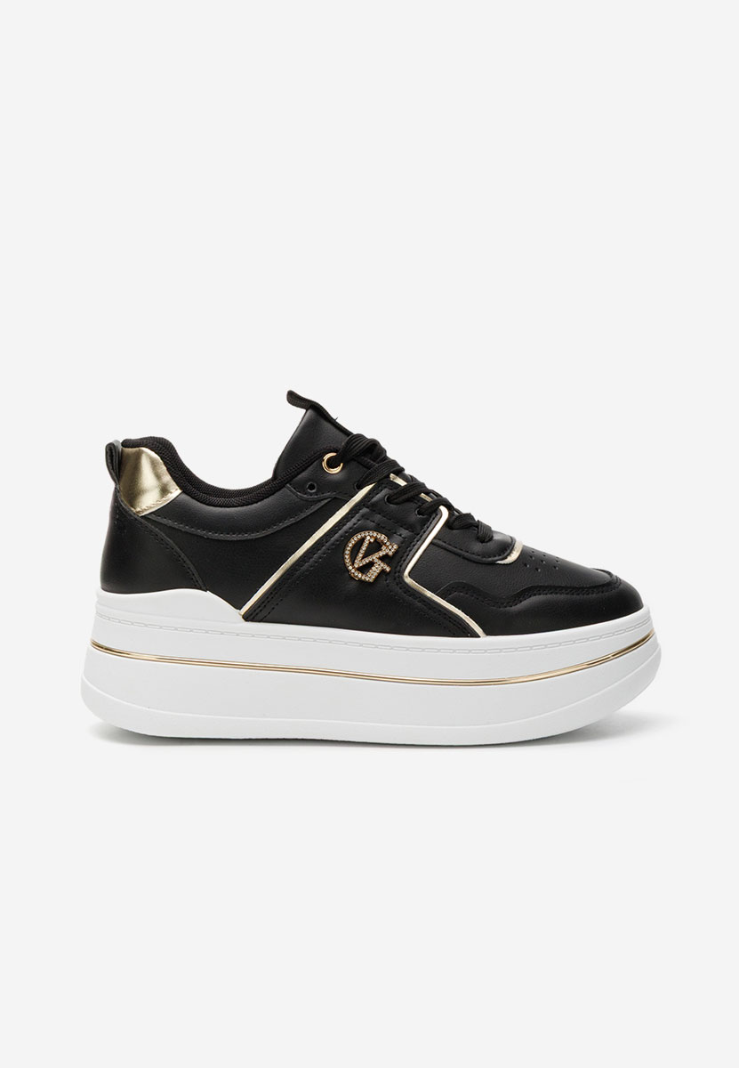Kitty fekete telitalpú platform sneaker