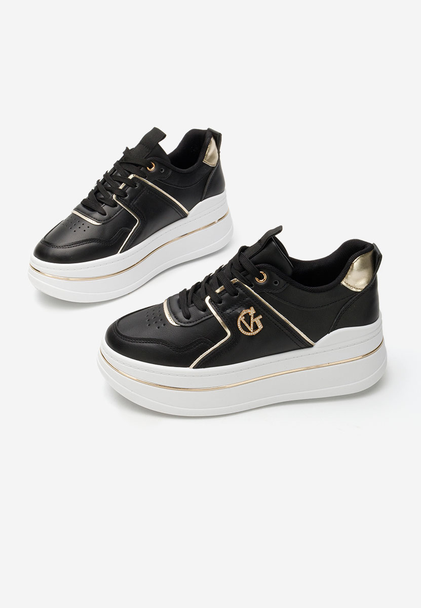 Kitty fekete telitalpú platform sneaker