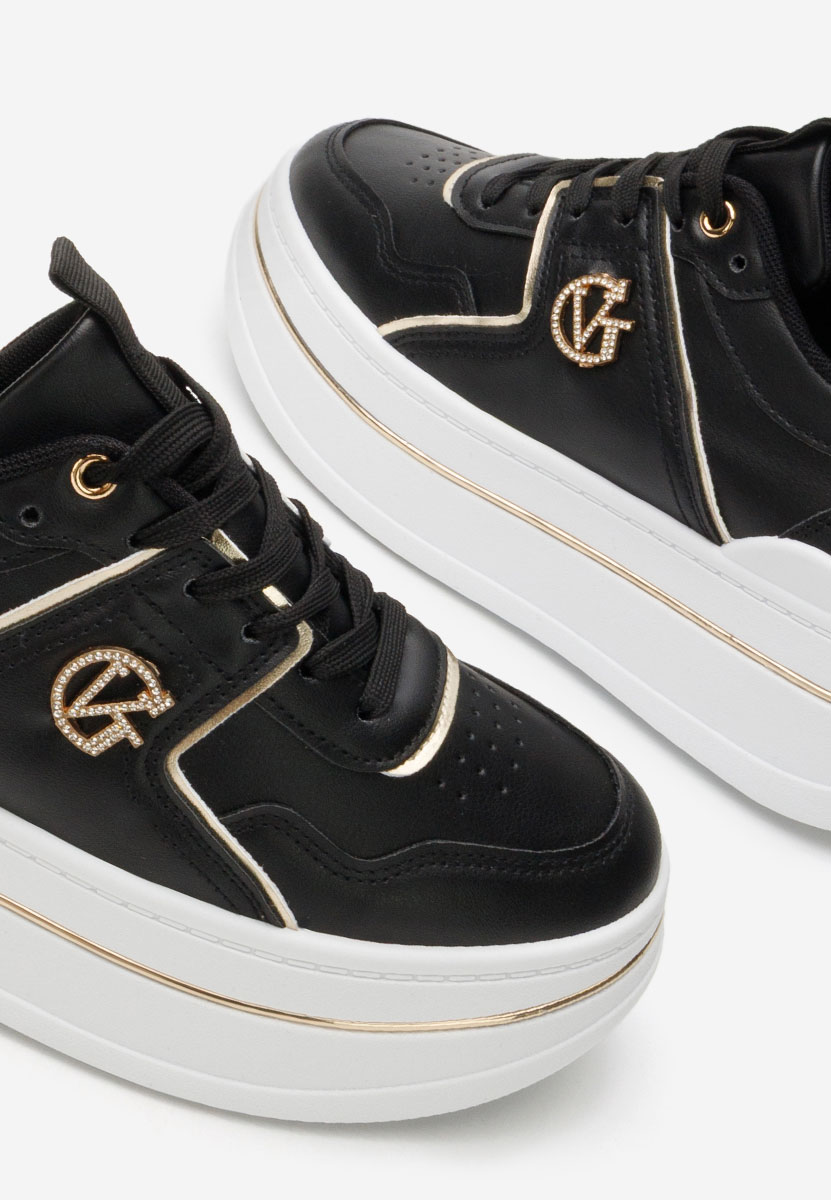 Kitty fekete telitalpú platform sneaker