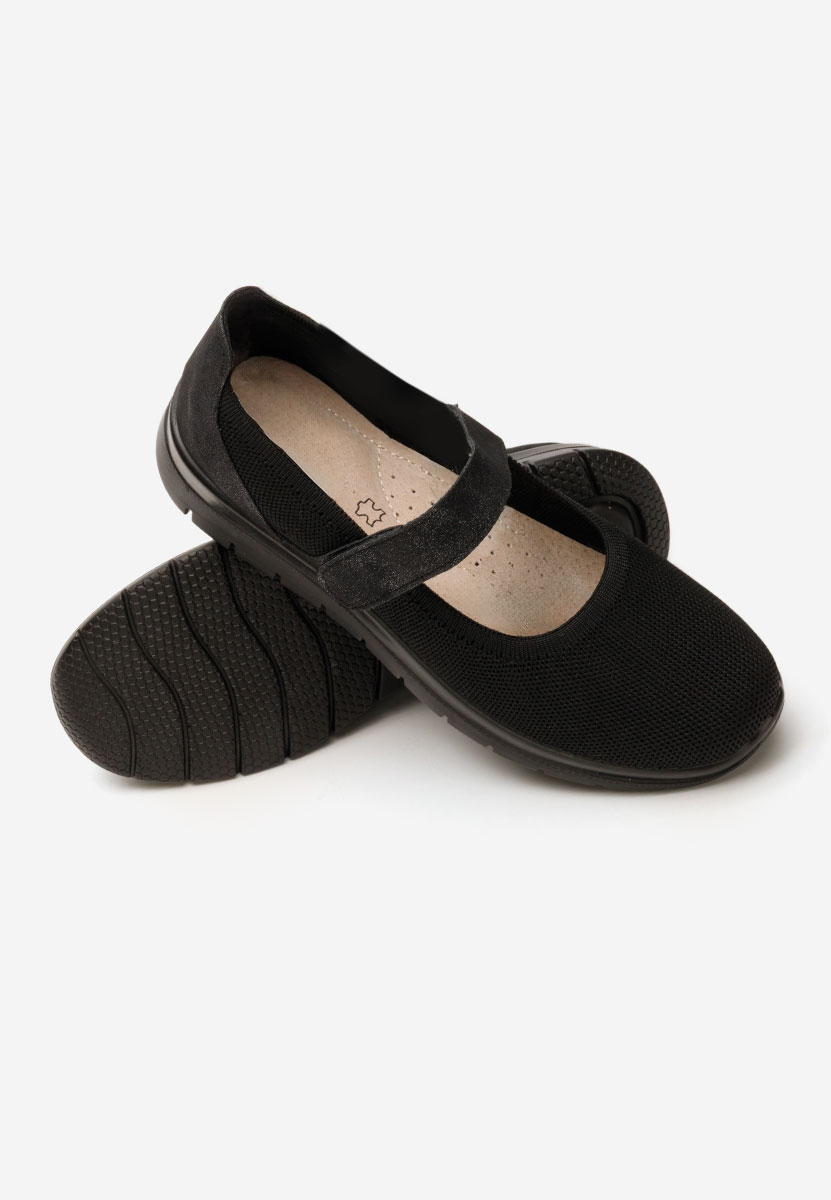 Maila fekete balerina cipő