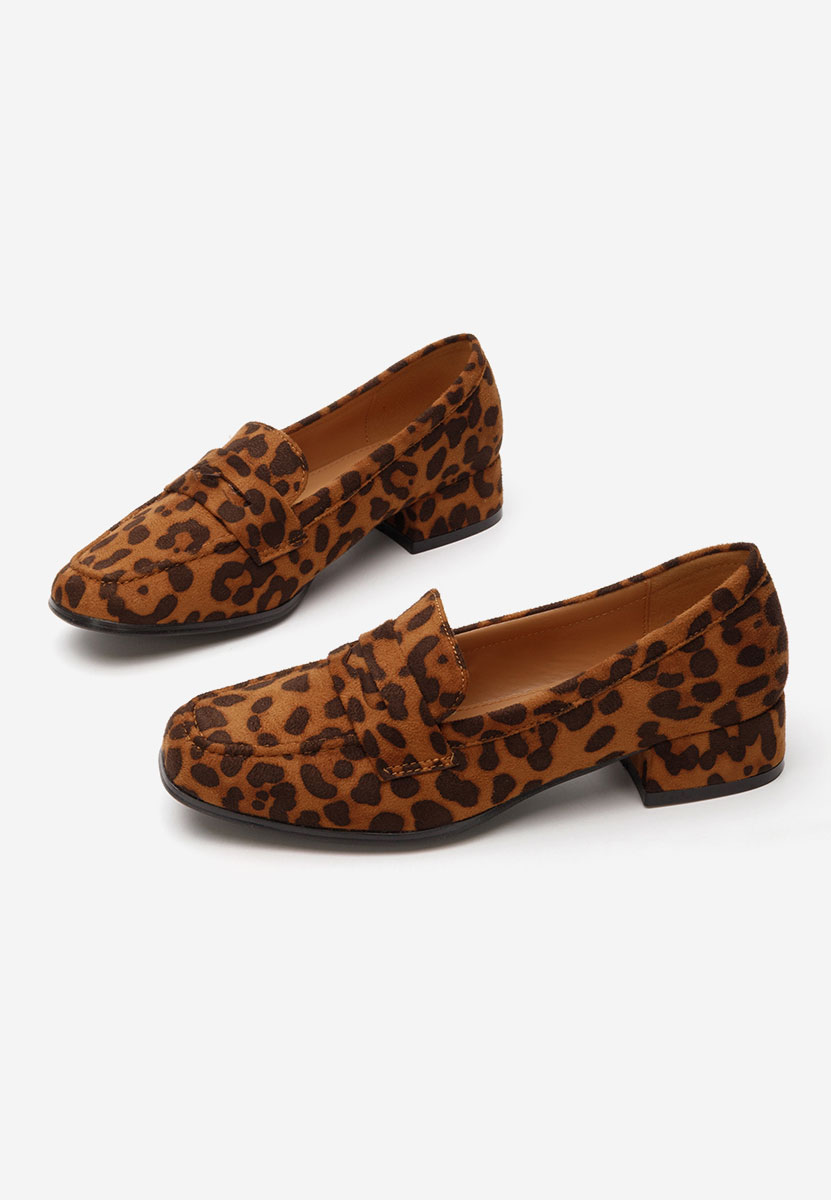 Kirada leopárdmintás női loafer cipő