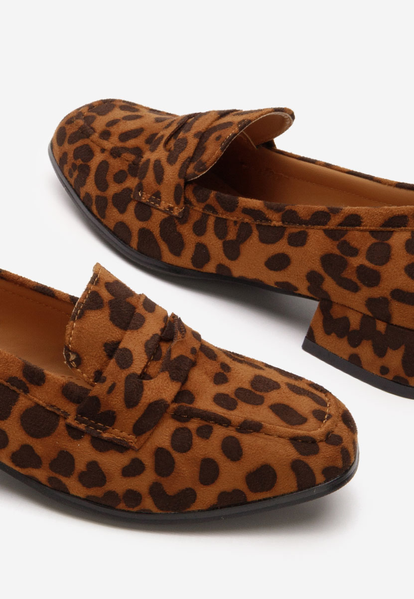 Kirada leopárdmintás női loafer cipő