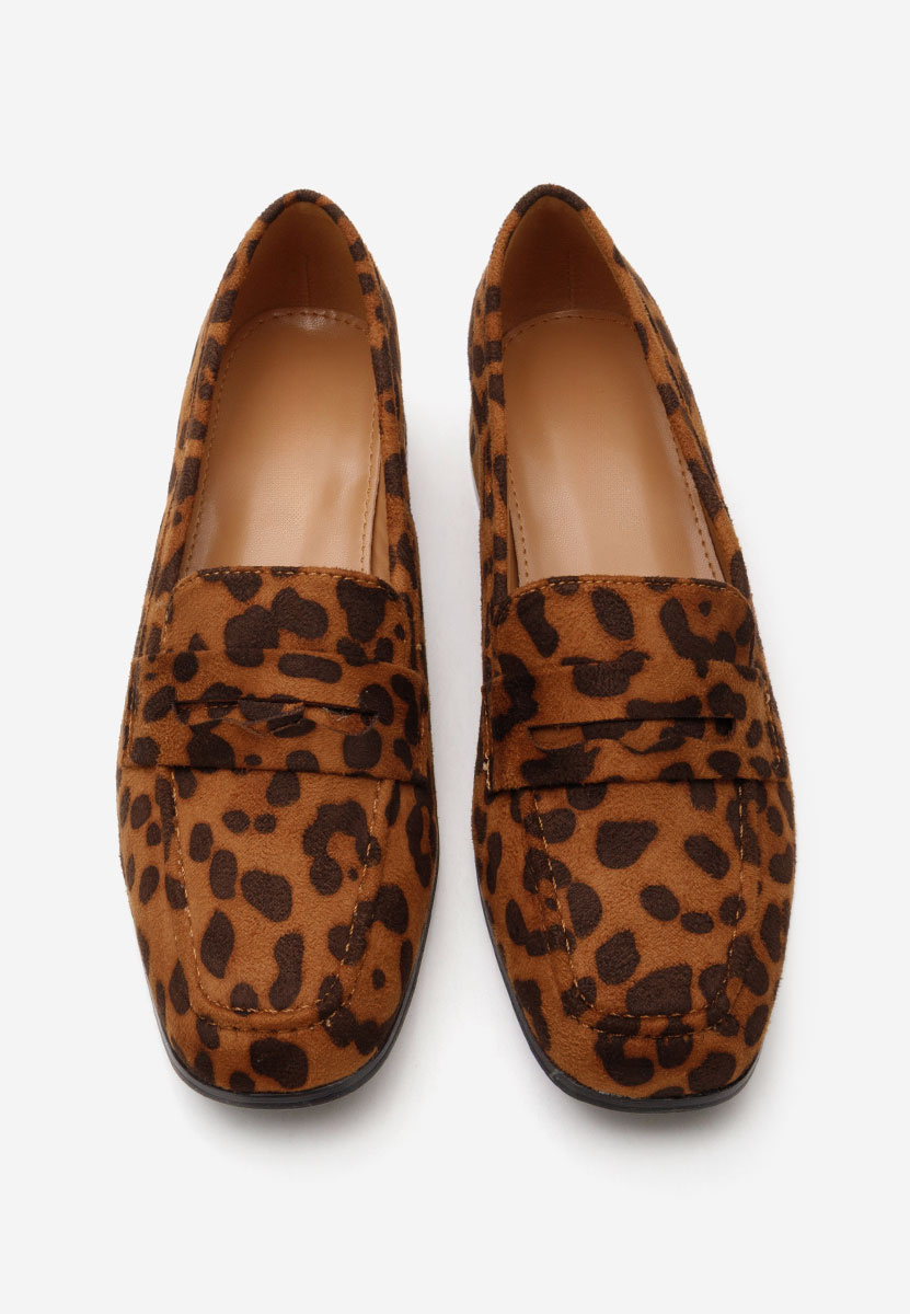 Kirada leopárdmintás női loafer cipő