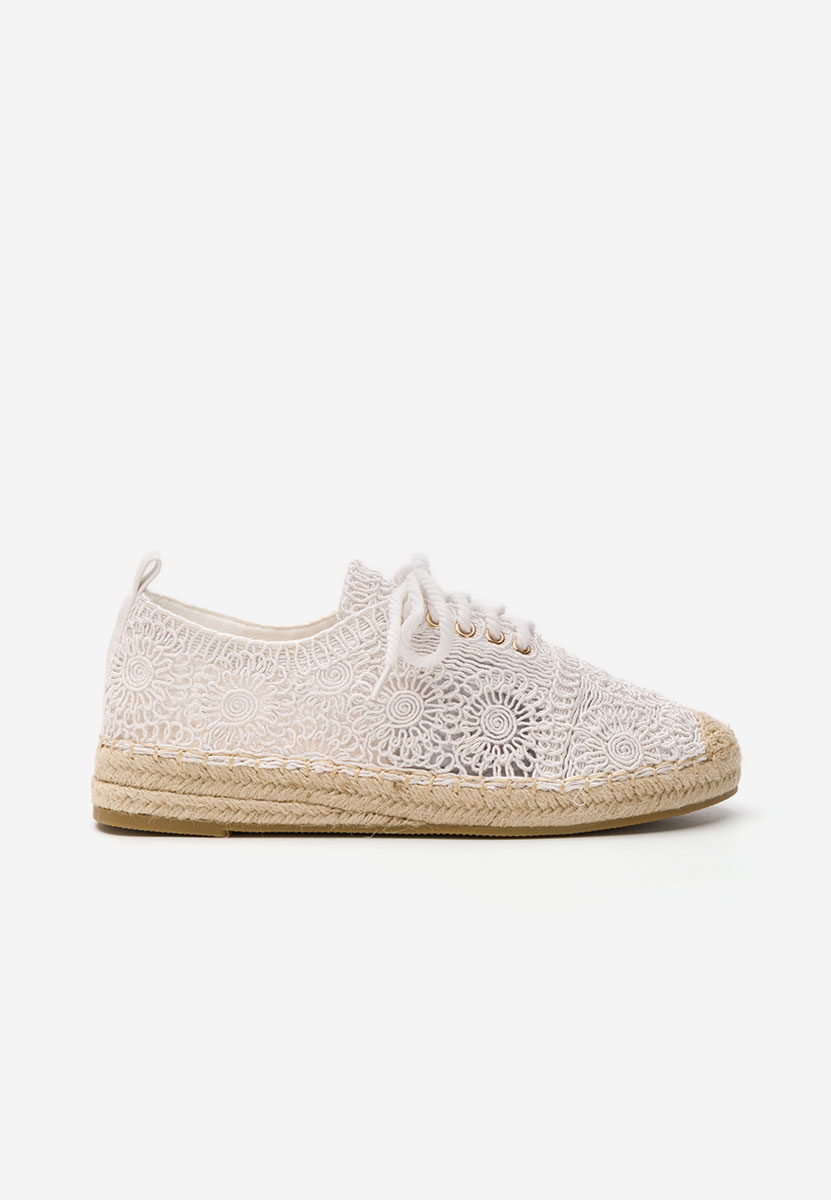 Klarysa fehér női espadrilles
