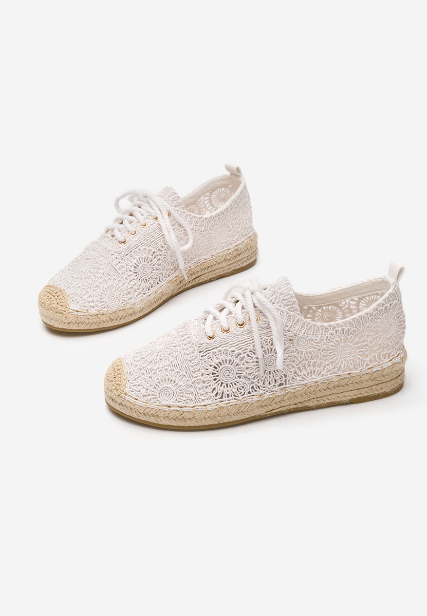 Klarysa fehér női espadrilles