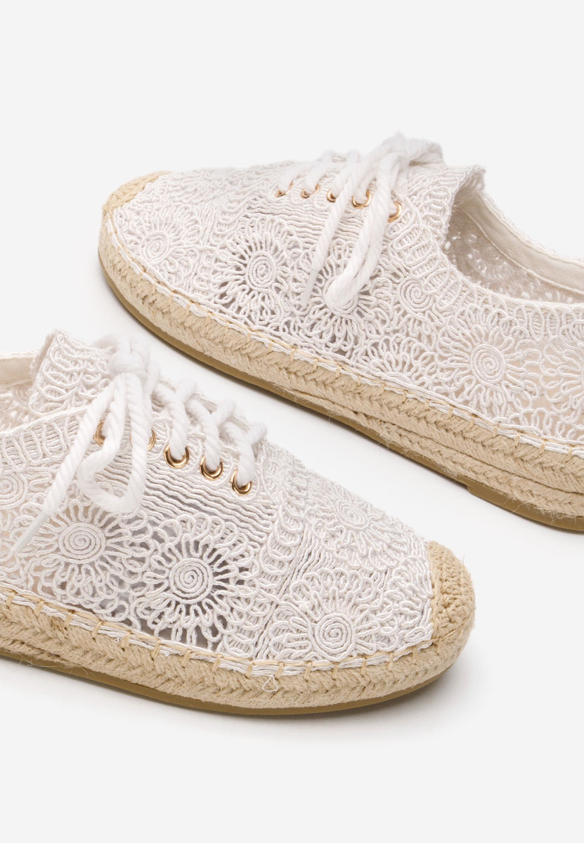 Klarysa fehér női espadrilles