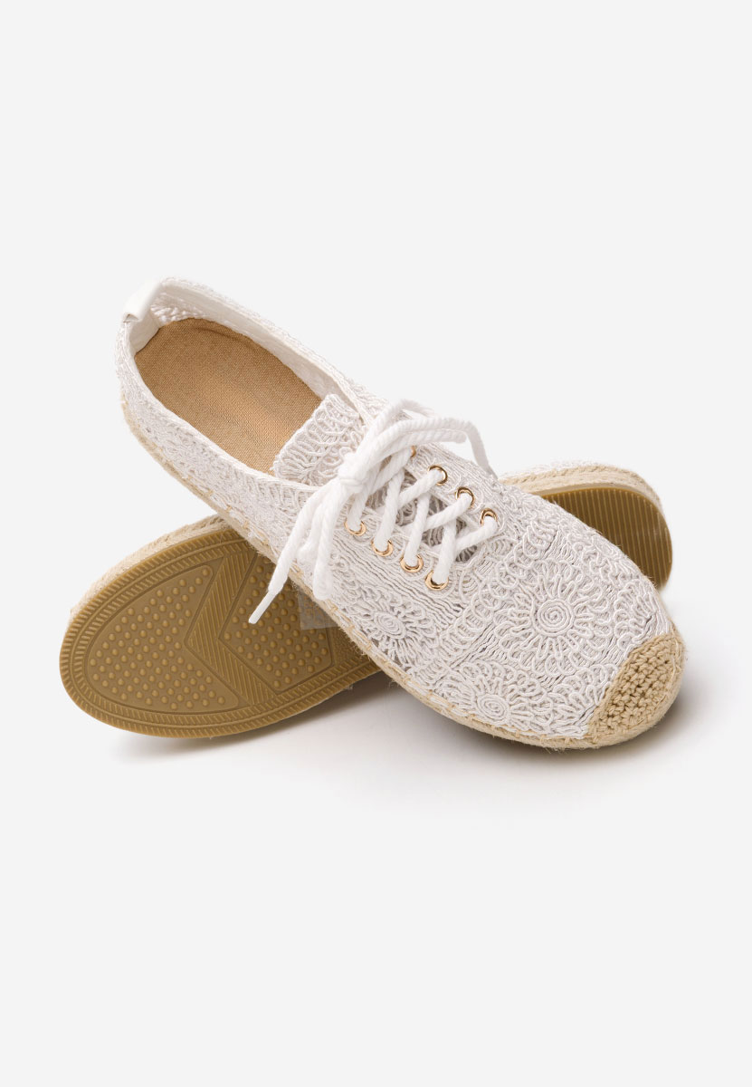 Klarysa fehér női espadrilles