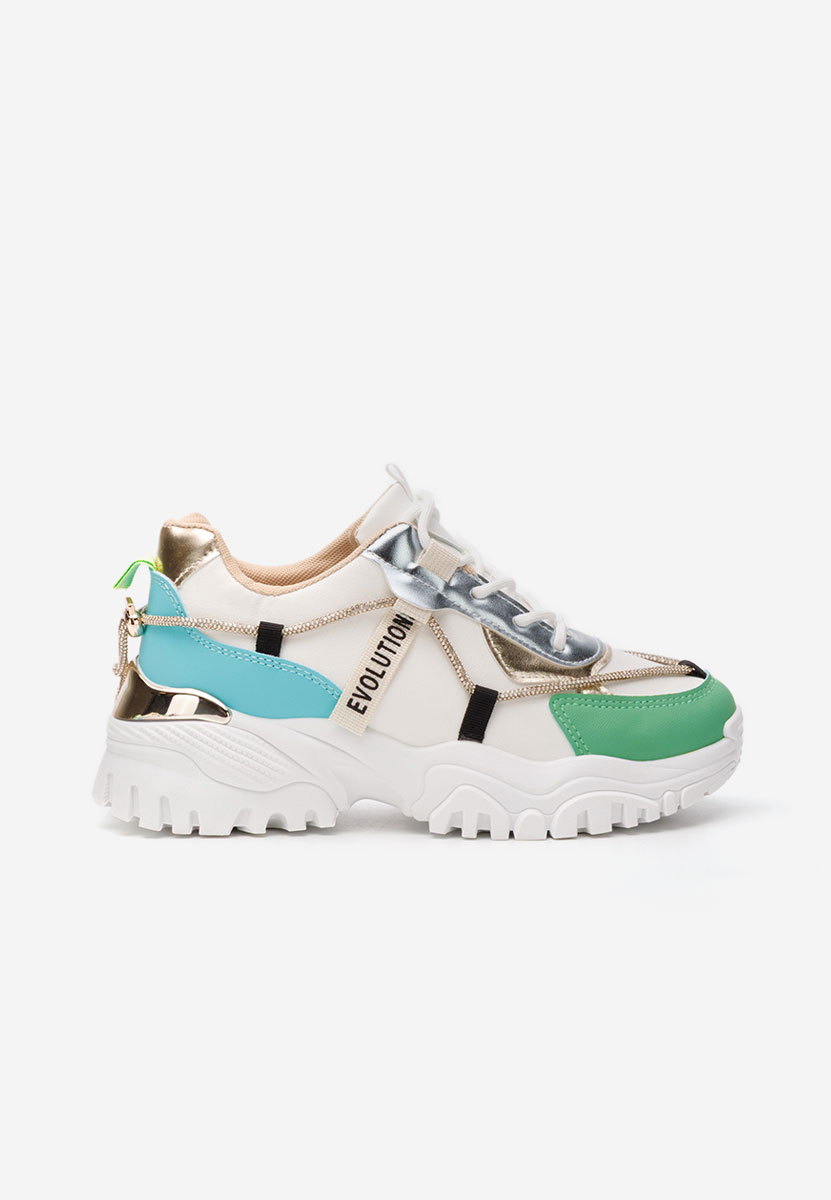 Kristenysa fehér telitalpú platform sneaker