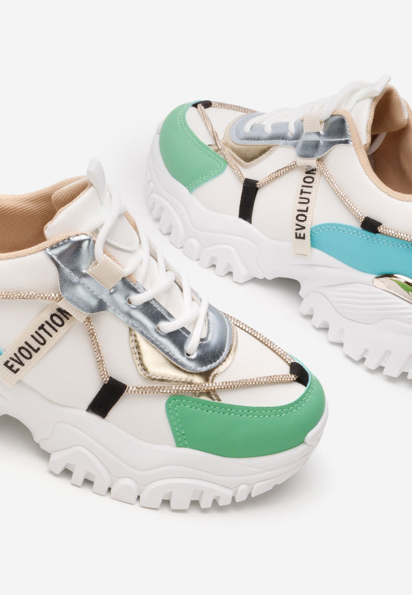 Kristenysa fehér telitalpú platform sneaker