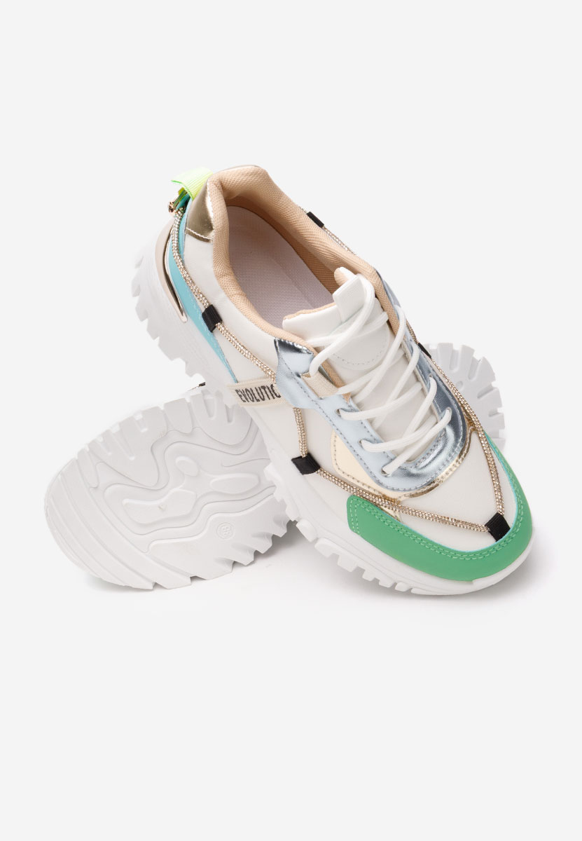 Kristenysa fehér telitalpú platform sneaker