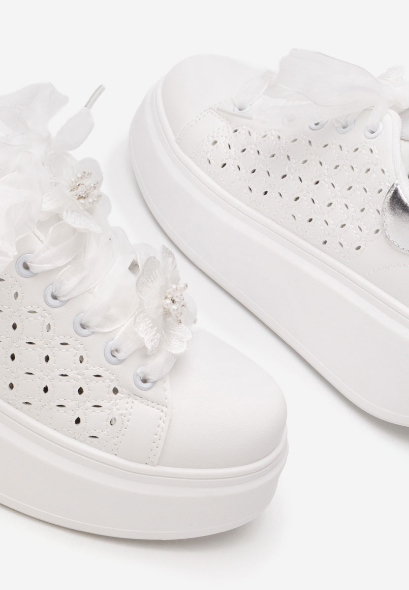 Lera v2 fehér telitalpú platform sneaker