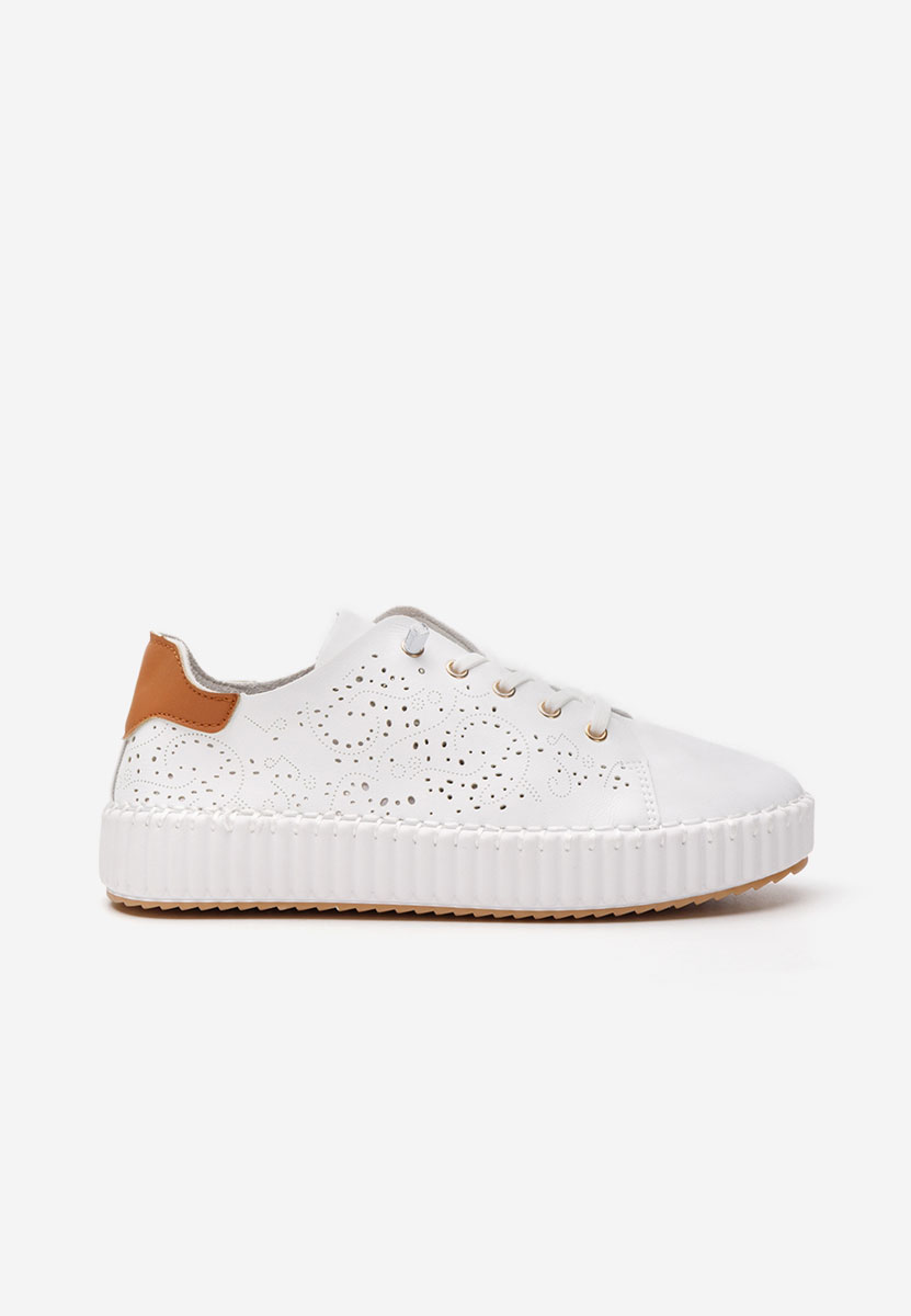 Niabi fehér platform sneaker cipő 