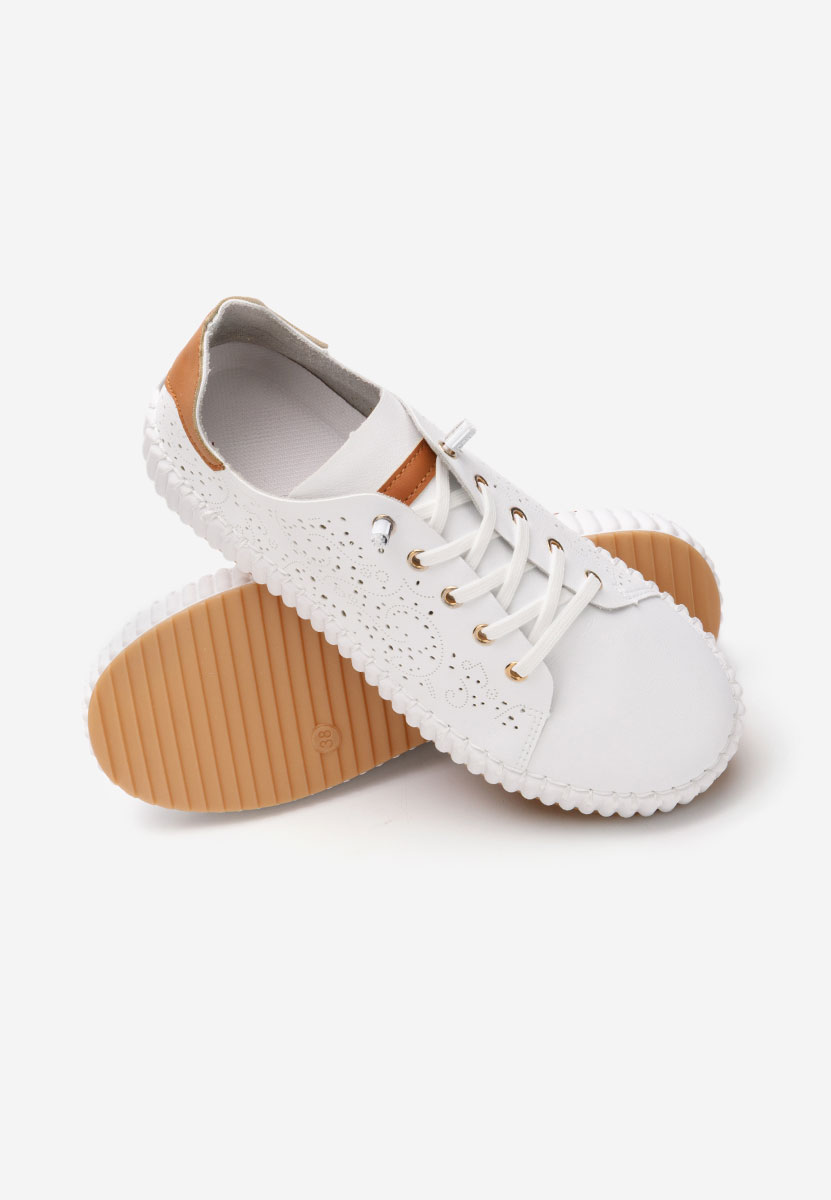 Niabi fehér platform sneaker cipő 
