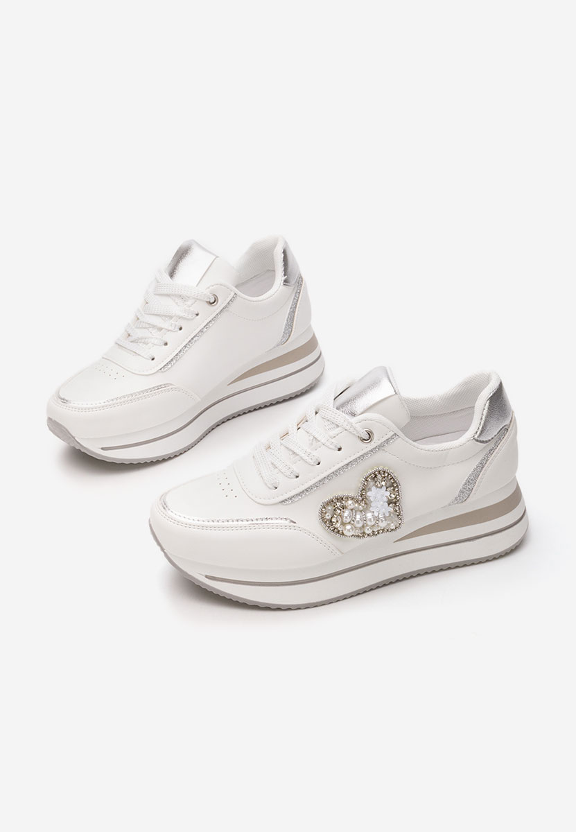 Karma fehér telitalpú platform sneaker