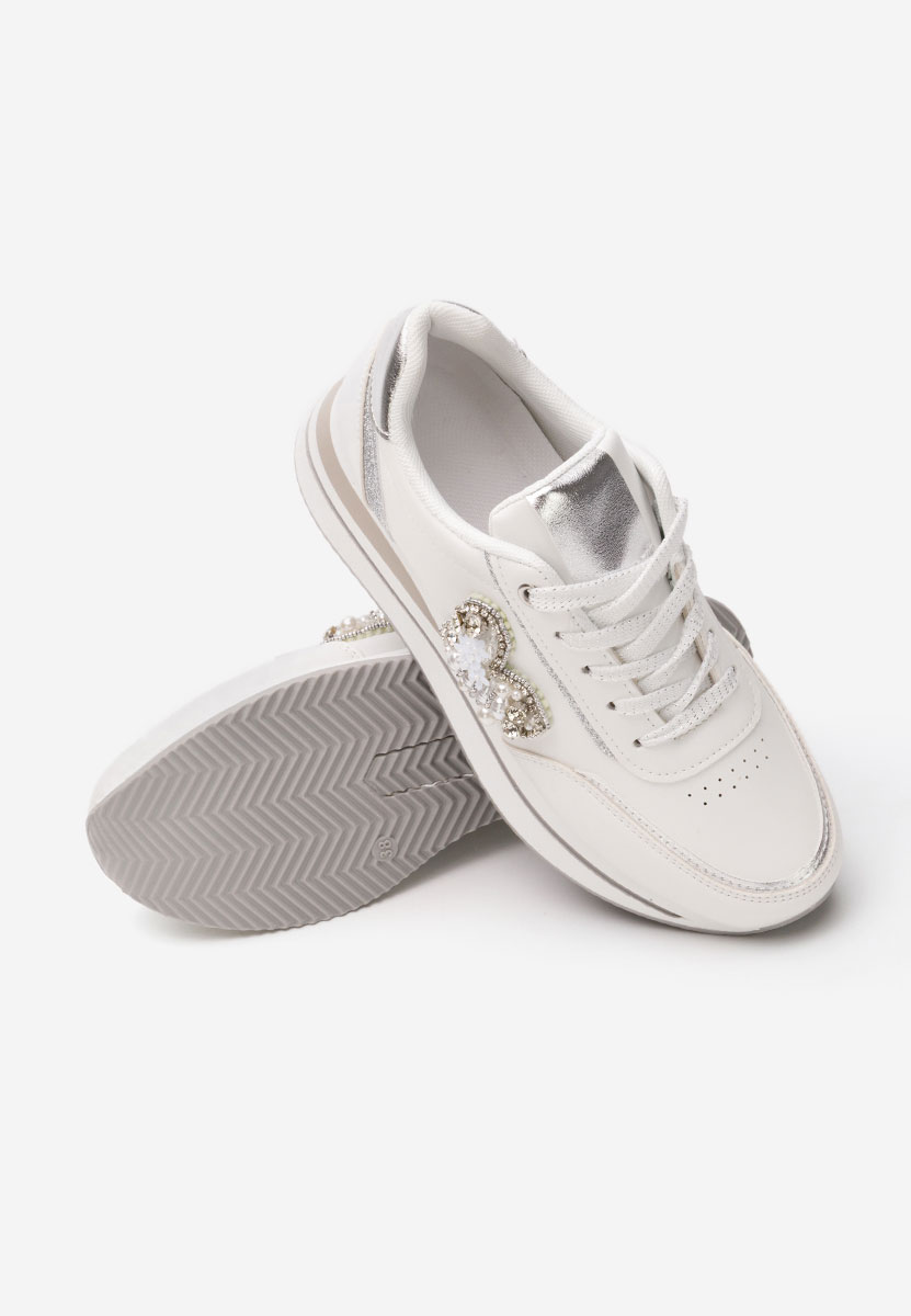 Karma fehér telitalpú platform sneaker