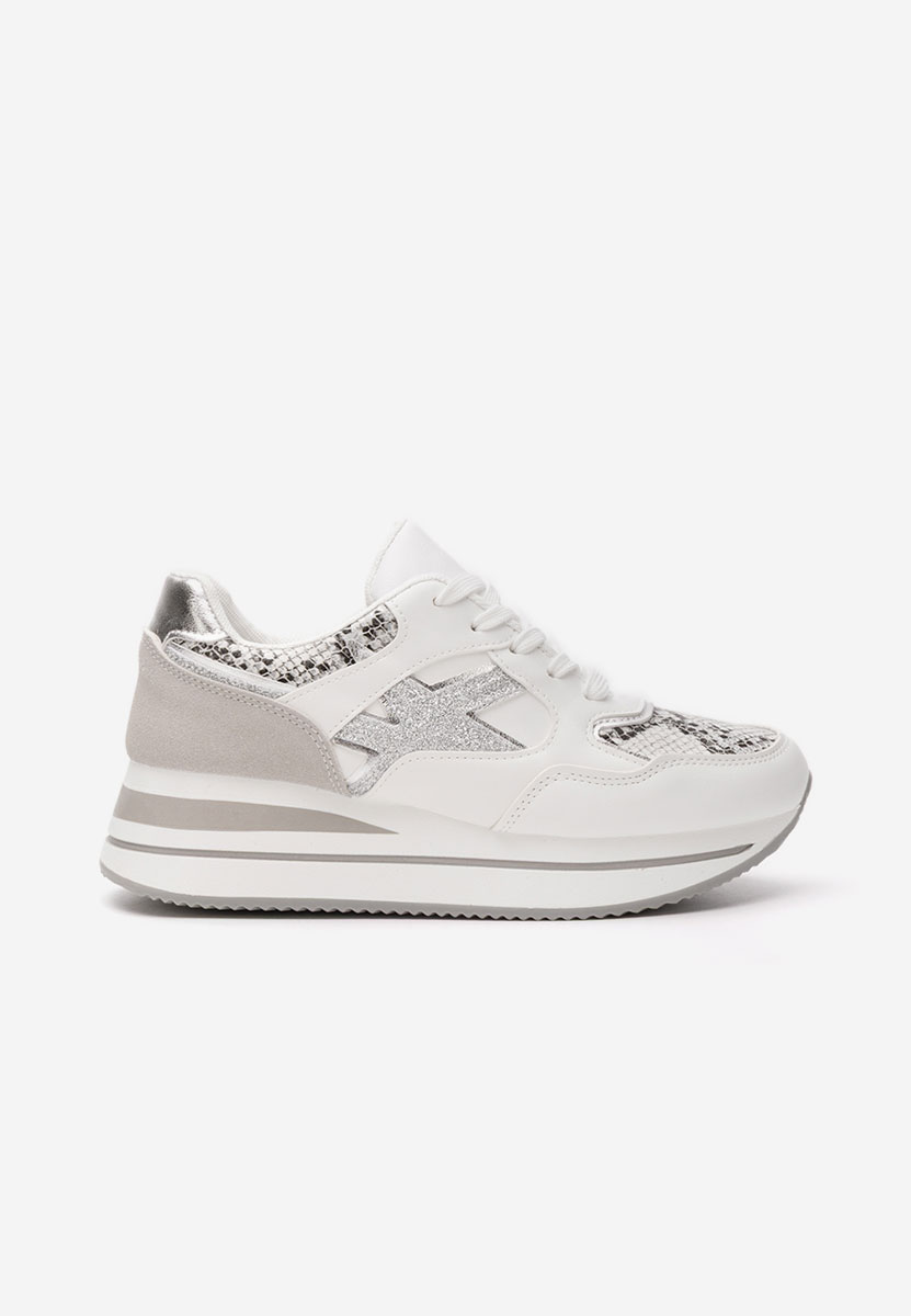 Jacquelyne fehér telitalpú platform sneaker