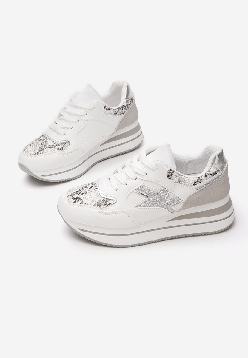 Jacquelyne fehér telitalpú platform sneaker