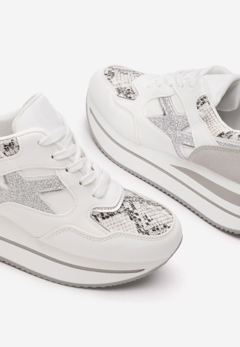 Jacquelyne fehér telitalpú platform sneaker