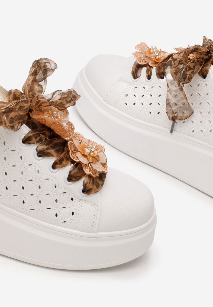 Lera leopárdmintás telitalpú platform sneaker