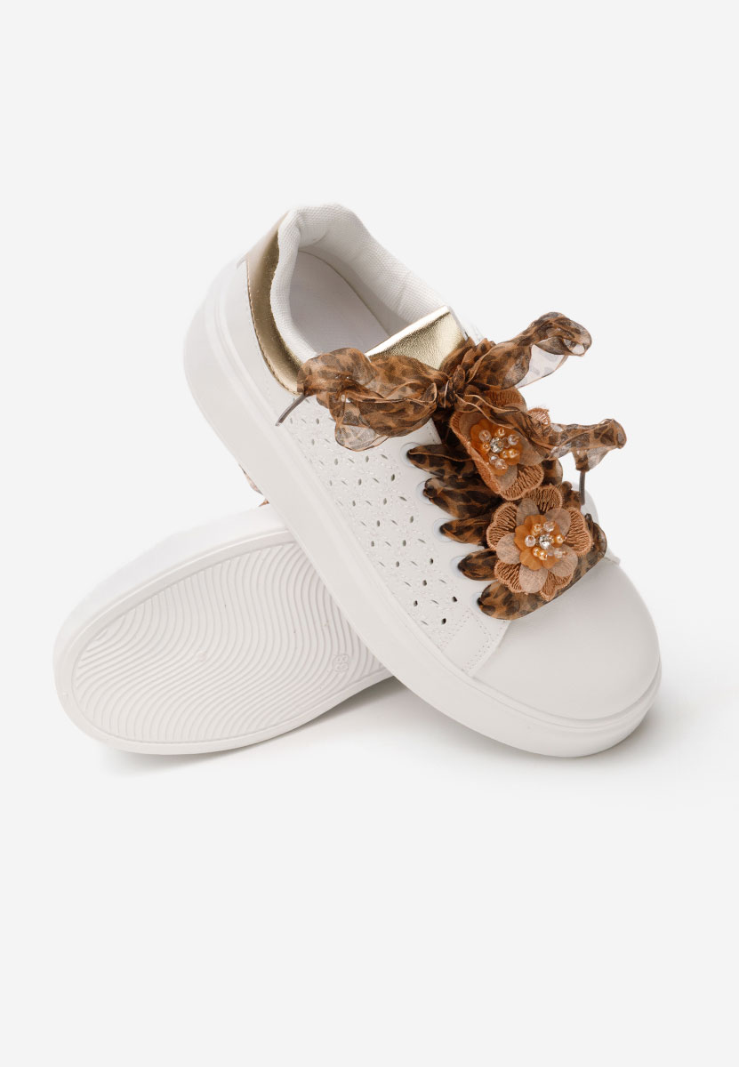 Lera leopárdmintás telitalpú platform sneaker