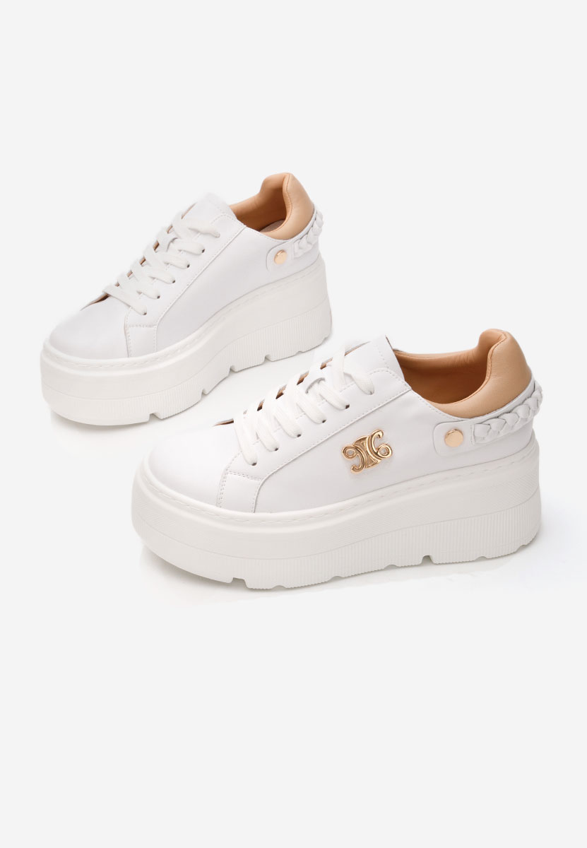 Blanch fehér telitalpú platform sneaker