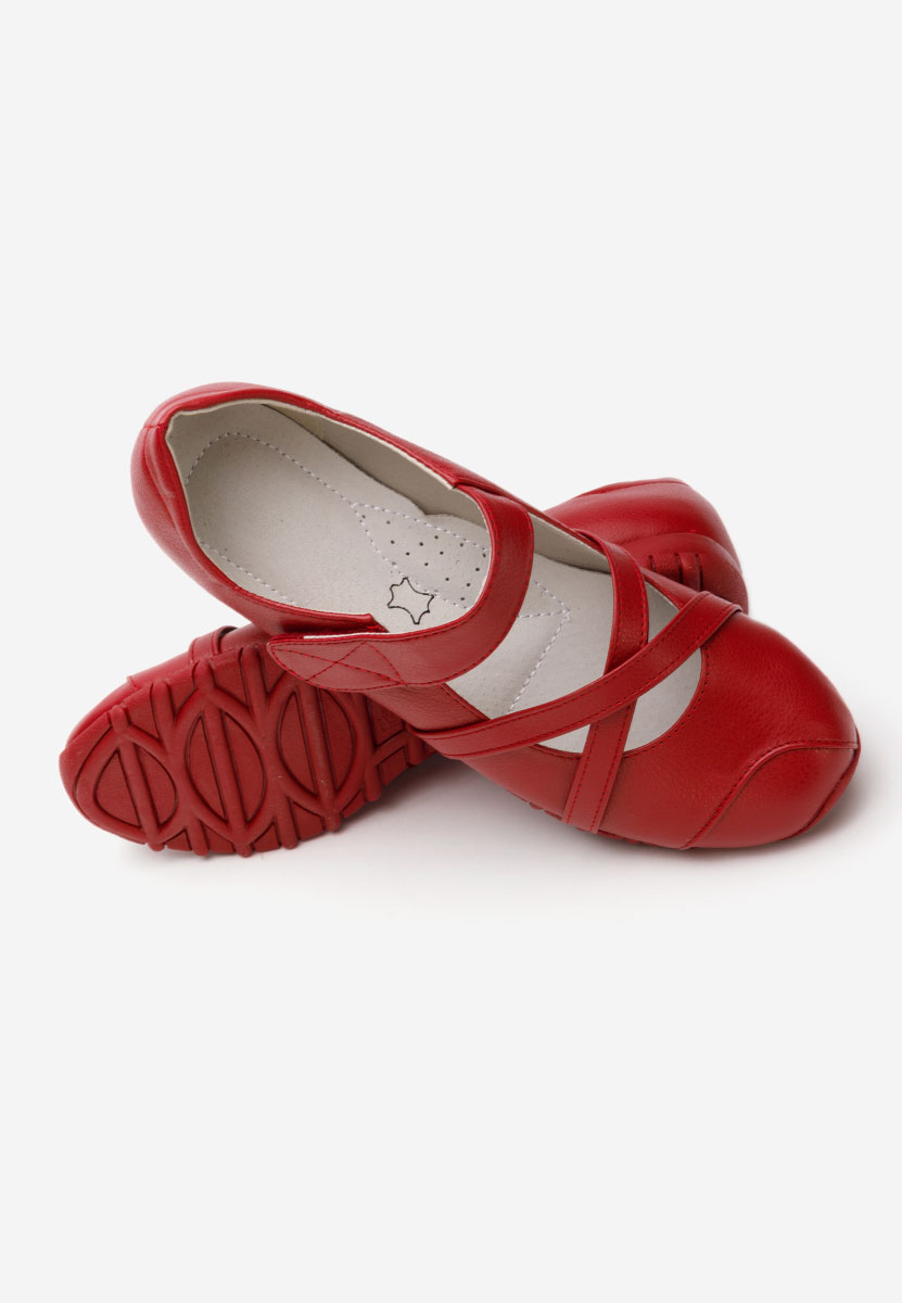 Espada piros balerina cipő