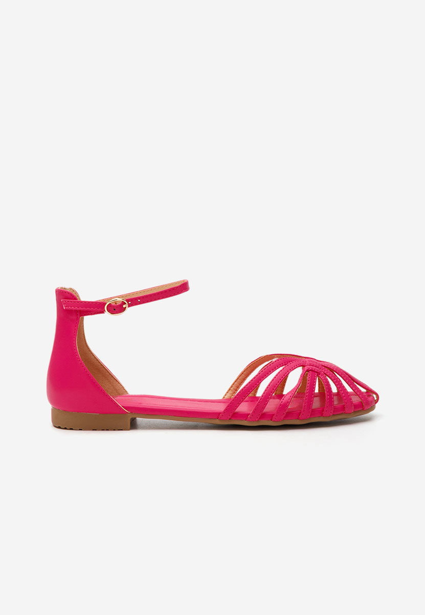 Beaux fuxia lapos talpú szandál