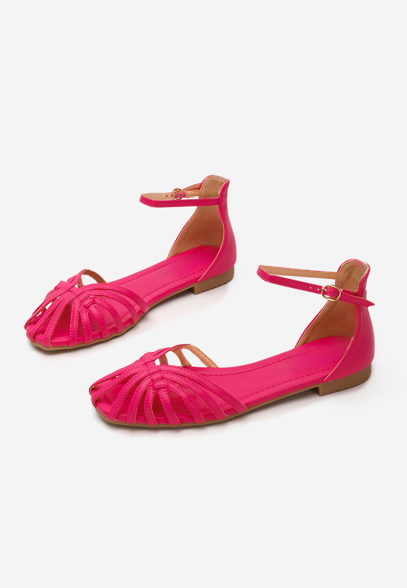 Beaux fuxia lapos talpú szandál