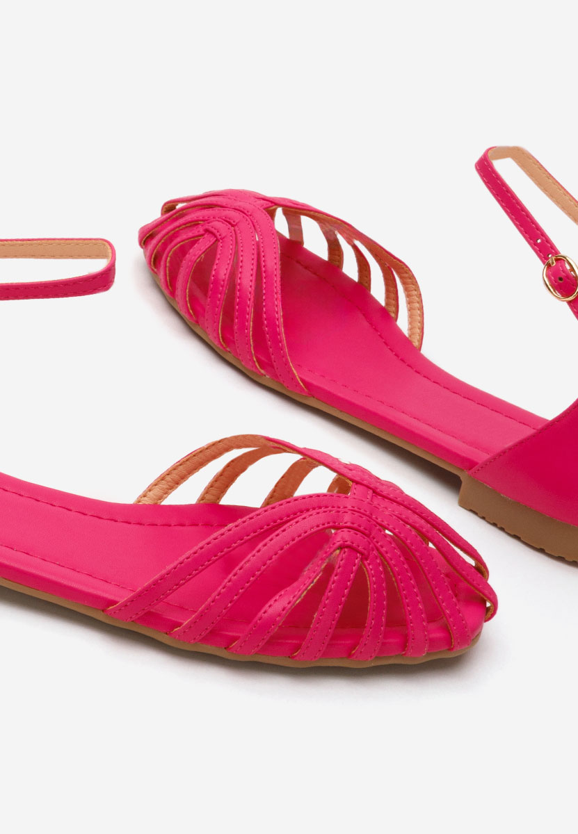 Beaux fuxia lapos talpú szandál