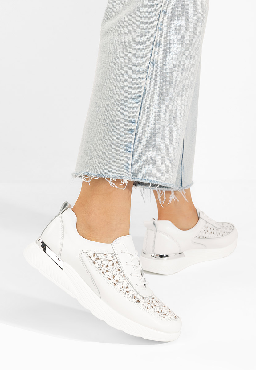 Calyse fehér női bőr sneaker