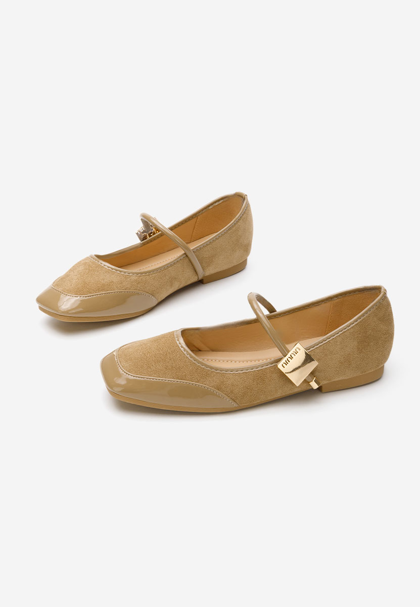Melyda khaki női balerina