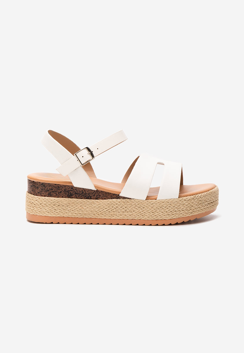 Rumia fehér espadrilles szandál