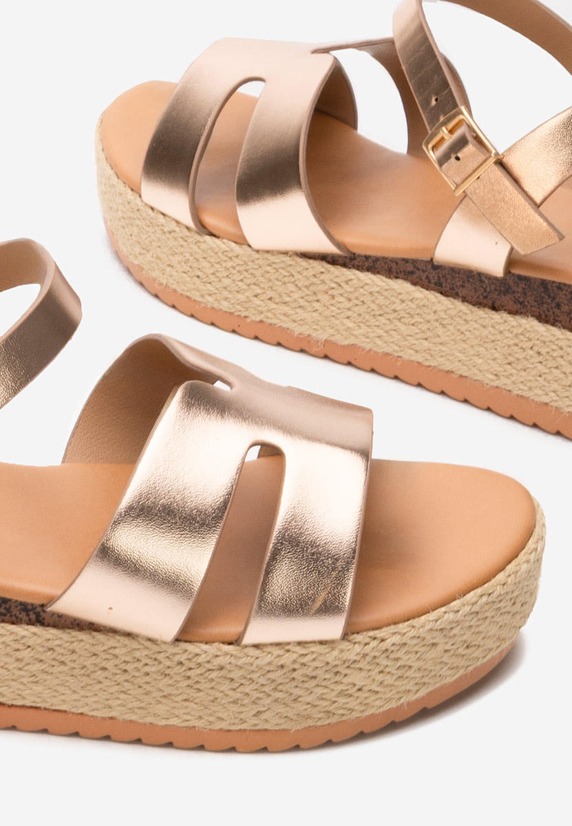 Rumia pezsgő színű espadrilles szandál