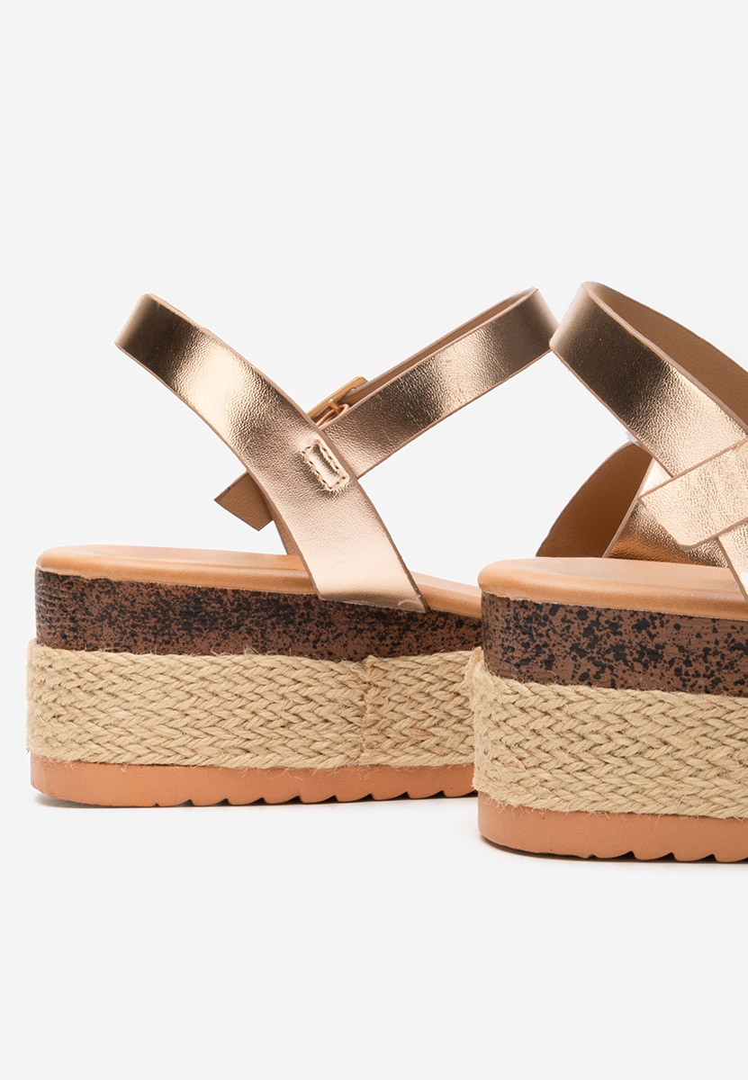Rumia pezsgő színű espadrilles szandál