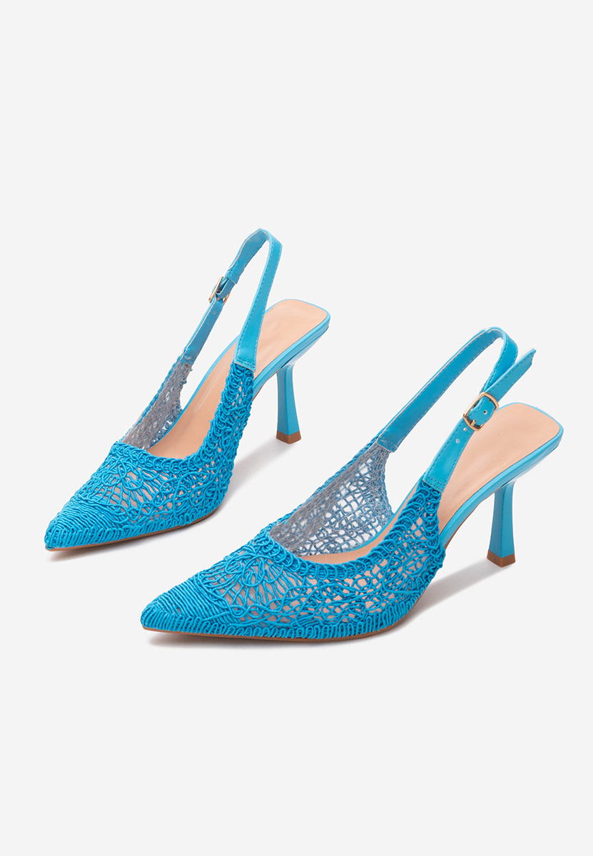 Besima tengerészkék tűsarkú cipő 