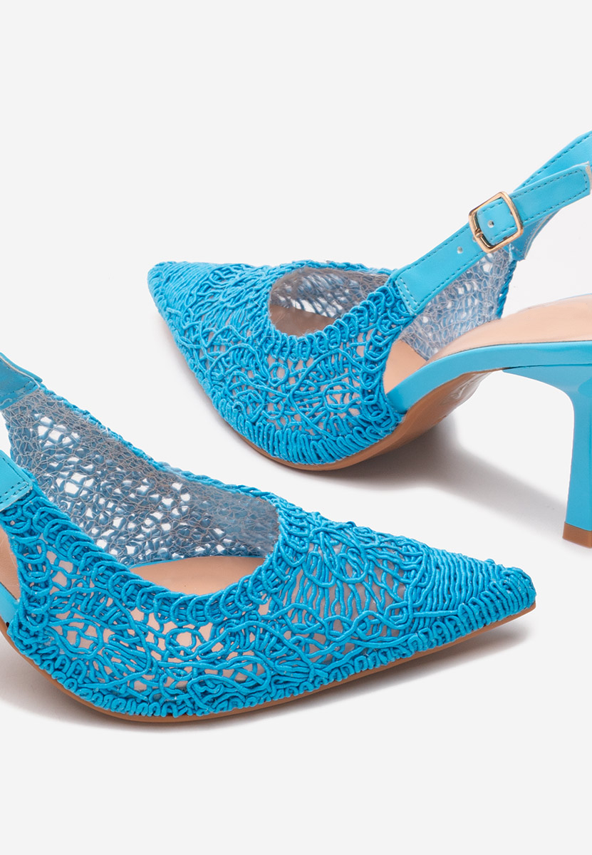 Besima tengerészkék tűsarkú cipő 