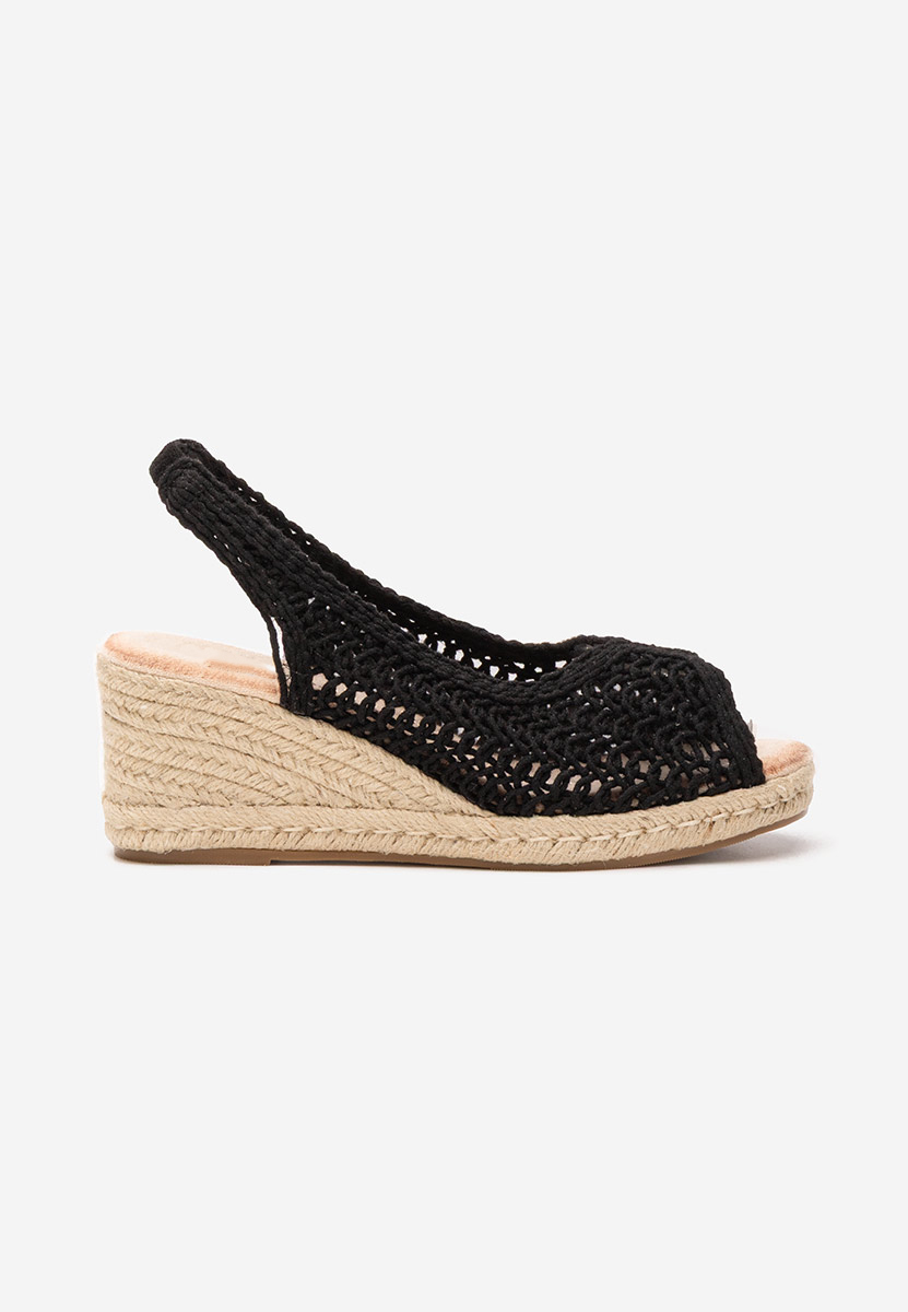 Xiomara fekete platform szandál