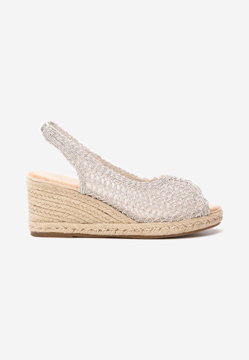 Xiomara ezüst platform szandál