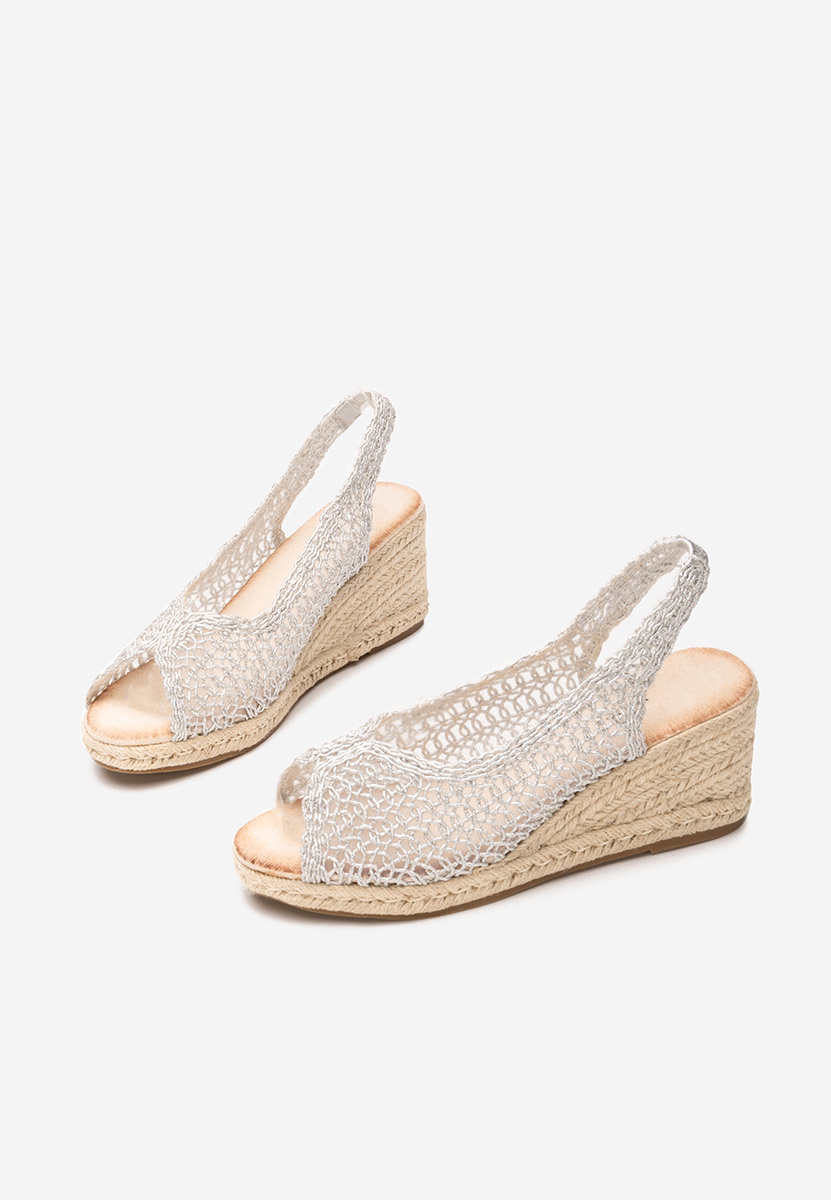 Xiomara ezüst platform szandál