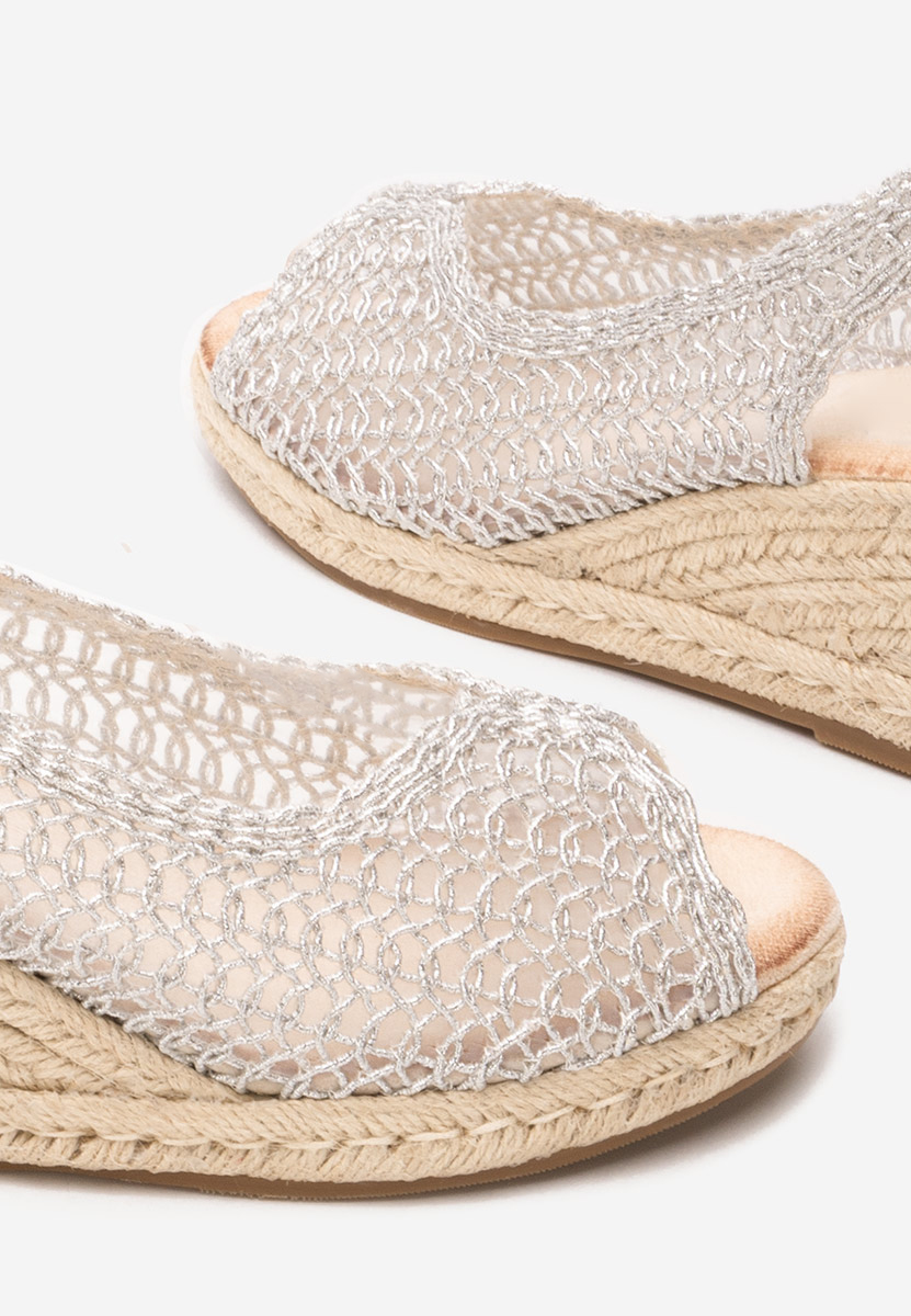 Xiomara ezüst platform szandál