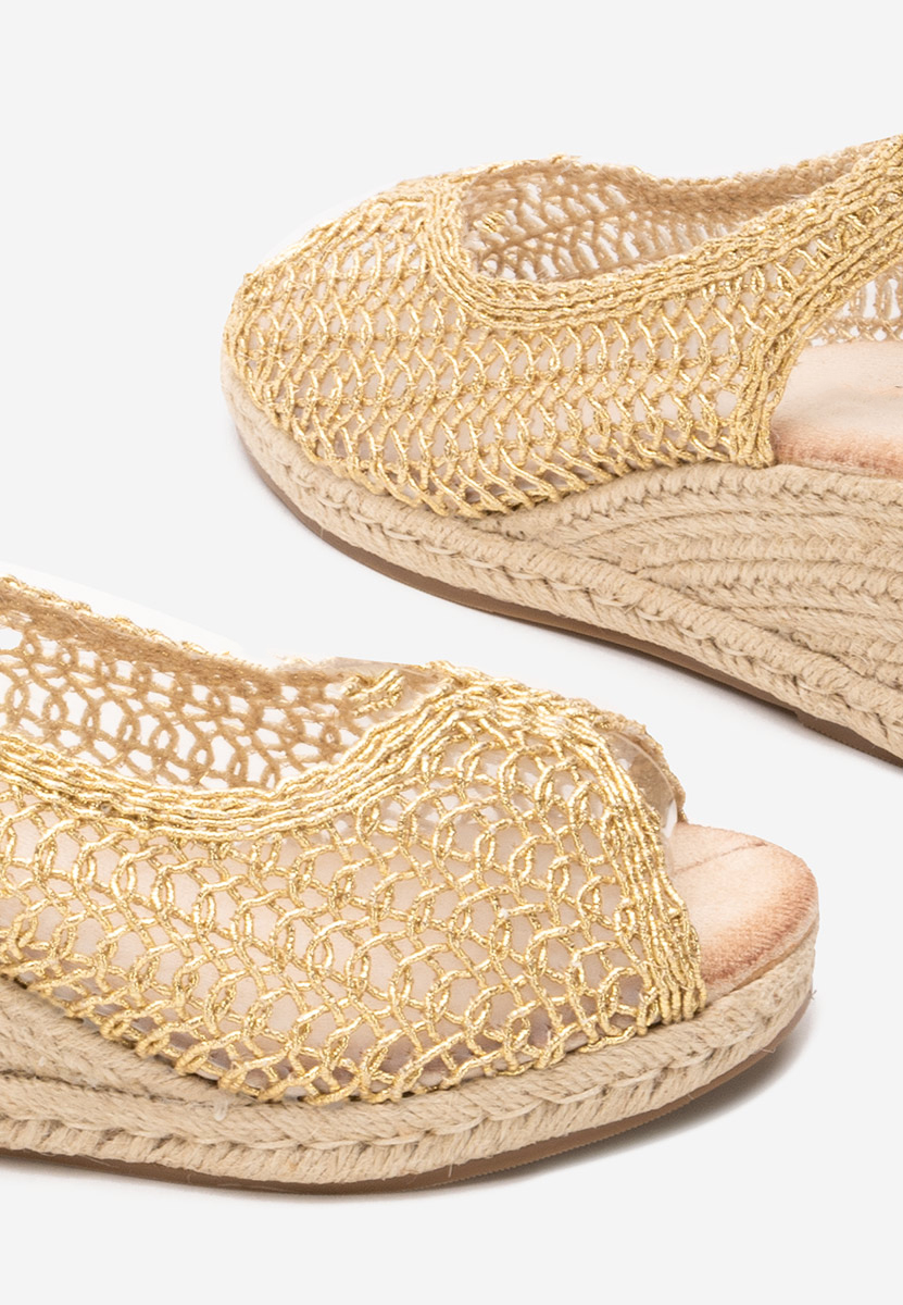 Xiomara aranyszínü platform szandál