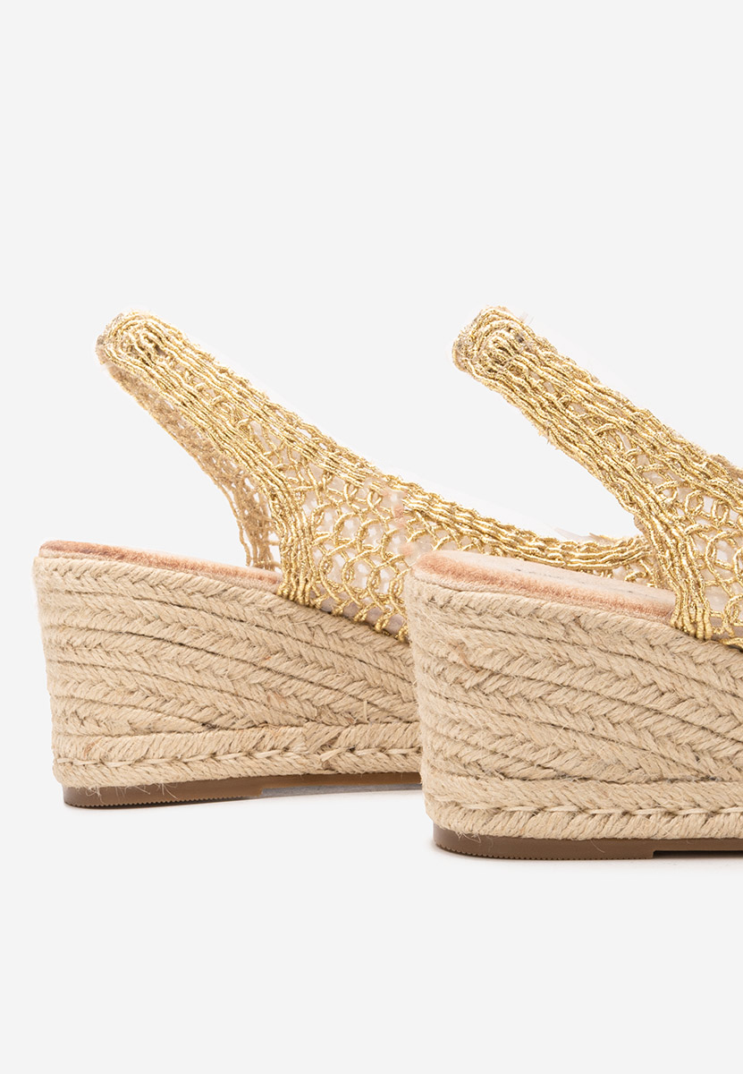 Xiomara aranyszínü platform szandál