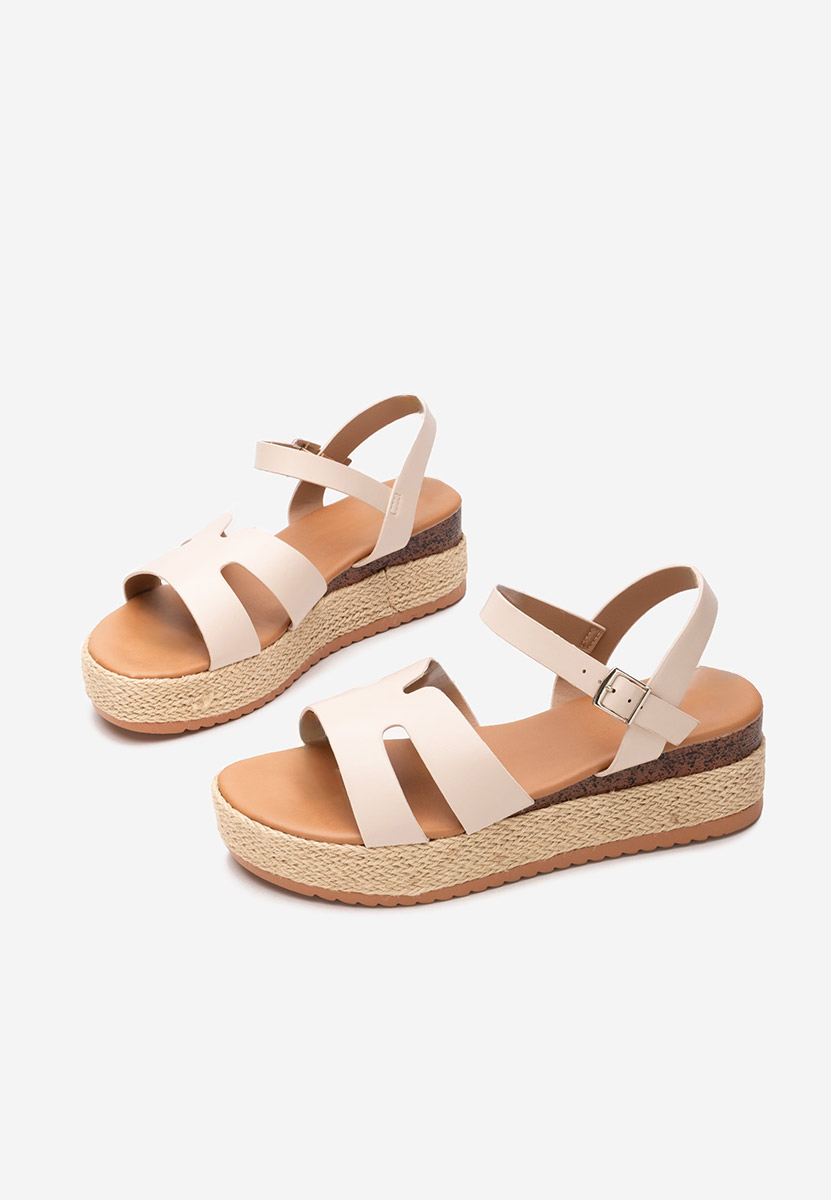 Rumia bézs espadrilles szandál