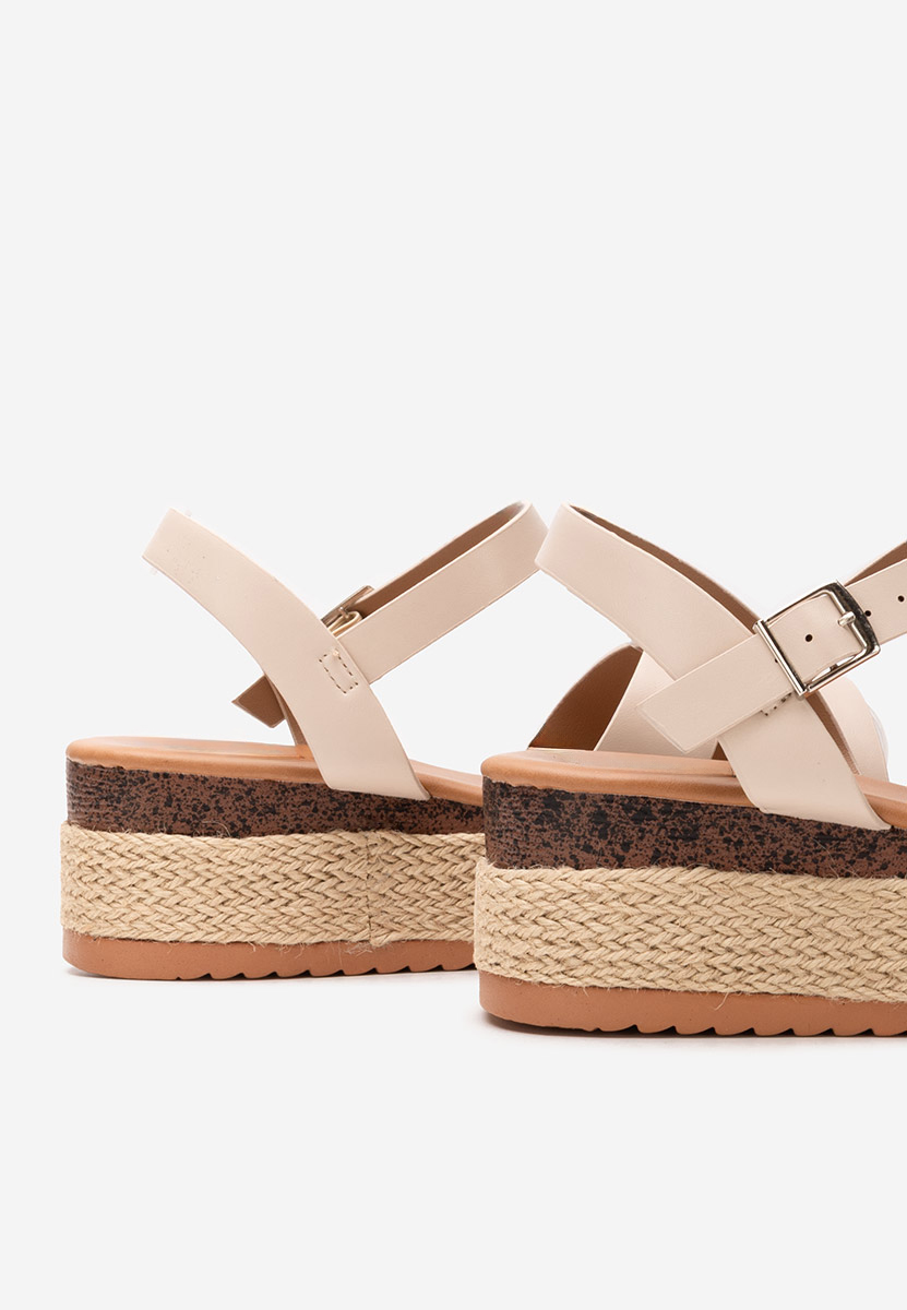 Rumia bézs espadrilles szandál