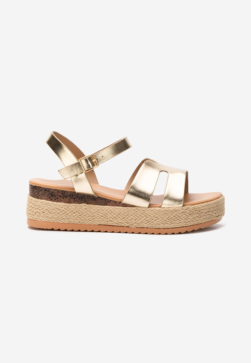 Rumia aranyszínü espadrilles szandál