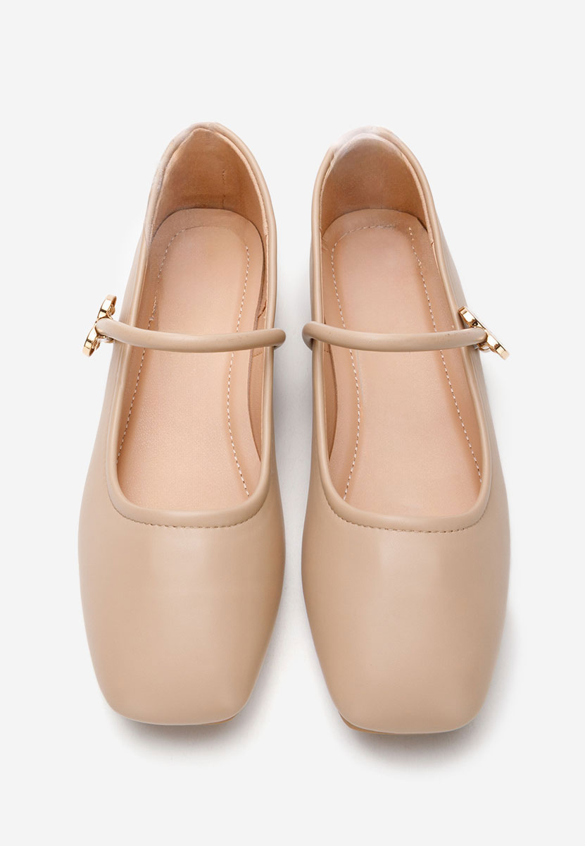 Norina khaki női balerina